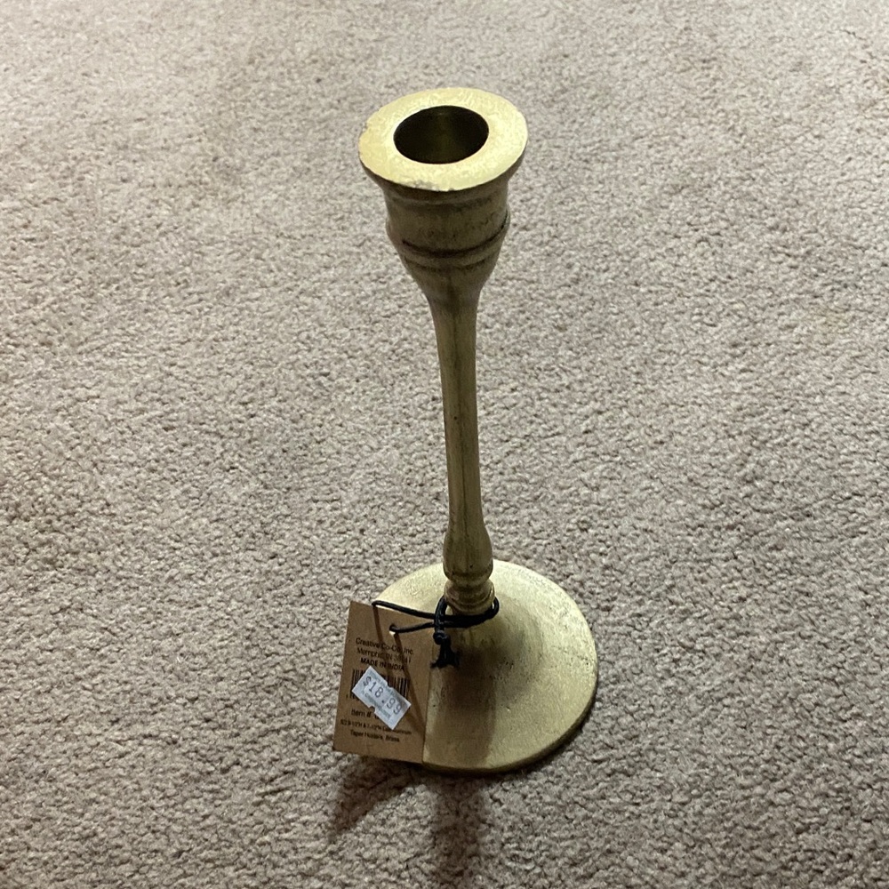 Elegant Gold Candle Holder